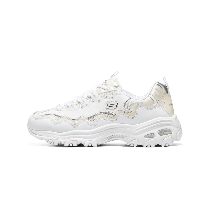 Skechers斯凯奇秋季新款女士时尚绑带运动鞋厚底增高老爹鞋896242