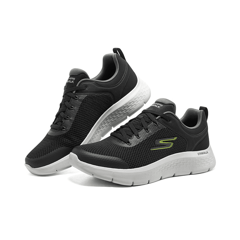 Skechers斯凯奇新款男子缓震舒适健步鞋轻便网布透气运动鞋216495