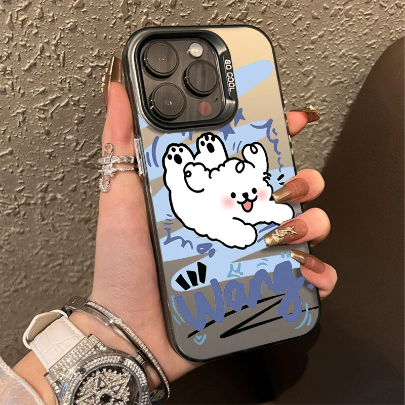 情侣修狗适用苹果14plus手机壳13 12防摔15promax硬壳iPhone11大