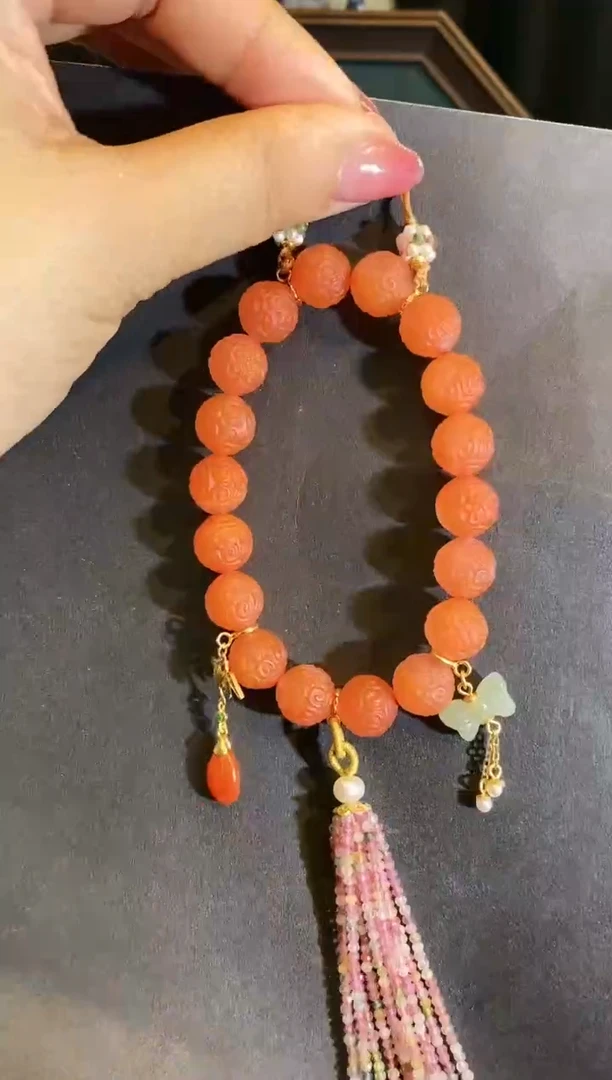 【闪购商品】南红玛瑙珠串未镶嵌多样性发货  支持24小时鉴赏