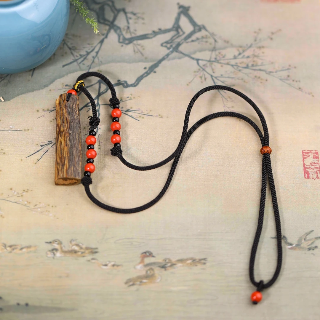 辰砂（处理）原创国风新中式 朱砂吊坠项链 多样性发货