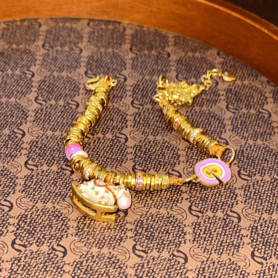 铜合金手链 摇摇木马盘缠 五角星手链W-2452