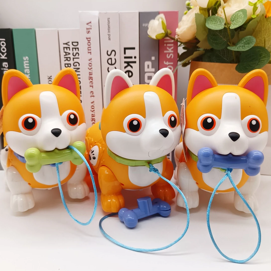 宝宝益智玩具1-3岁早教启蒙故事机婴儿纤绳狗狗玩具仿真打地鼠