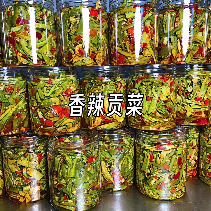 江西特产超脆嫩贡菜响菜下饭菜辣椒酱香辣拌面下饭菜小吃零食开胃