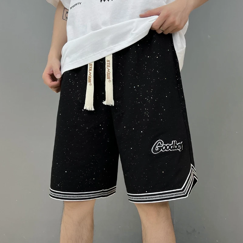 男士裤子百搭夏季潮流ins运动高街抽绳华夫格美式休闲裤xh 86975