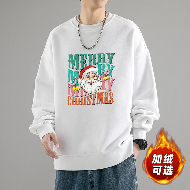 迈特优休闲百搭宽松加绒加厚圆领韩版ins潮流打底国潮长袖756