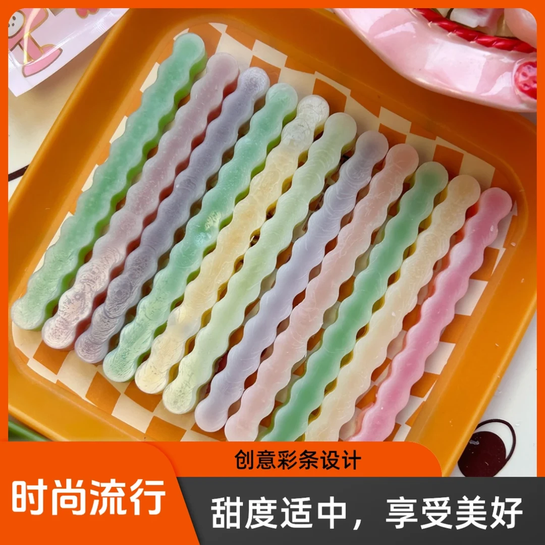 麻花棍纯手工爆款网红蜡瓶糖蜂蜡制成蜡条细长条蜡棍升级吃播同款