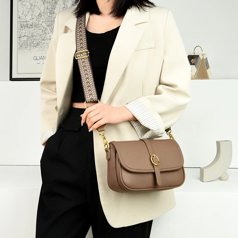 真皮时尚百搭小众简约小包包单肩小方包洋气休闲女士腋下斜跨肩包