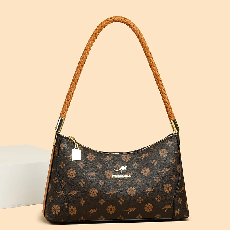 爆款正品包包女士单肩包2024新款真皮女包时尚百搭小挎包潮妈妈包