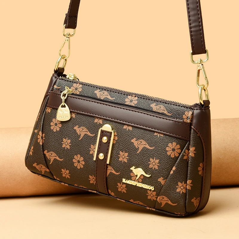 爆款正品时尚百搭印花妈妈包休闲简约韩版洋气潮流大气单肩斜挎包
