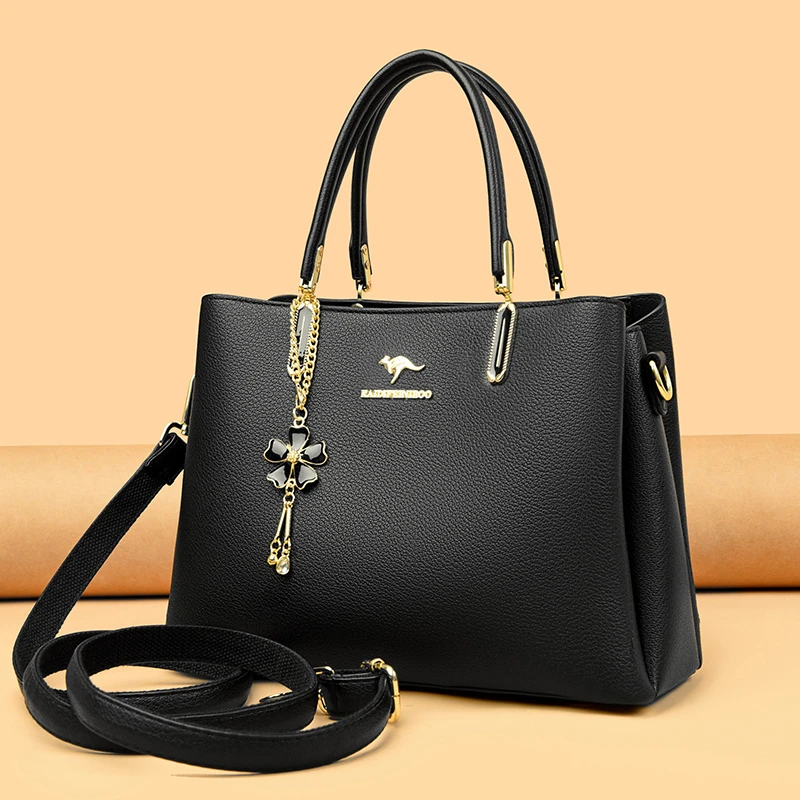 爆款正品气质时尚百搭真皮妈妈包休闲简约大气韩版潮流洋气手提包