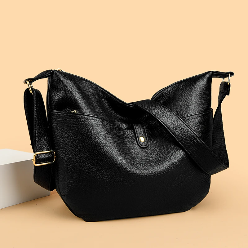 时尚爆款新款女包真皮女士单肩包外出中年女包便携妈妈包斜挎包女