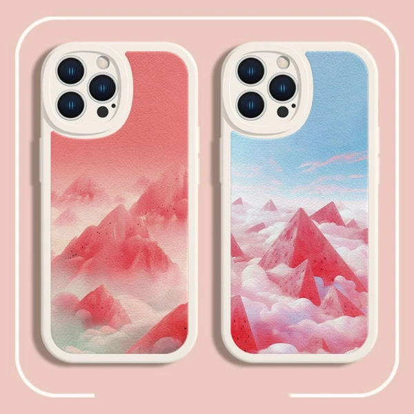 适用苹果17/华为mate60/小米/oppo/vivo新款创意西瓜山防摔手机壳