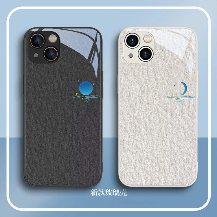 适用于苹果/华为/小米/oppo/vivo简约时尚潮流爆款太阳月亮手机壳