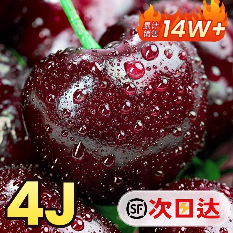 【桑提娜】进口智利车厘子新鲜水果包邮黑珍珠26-28mm 樱桃礼盒整箱