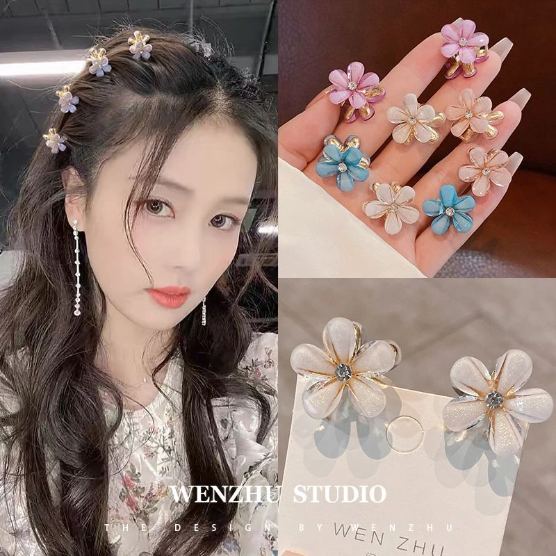 公主头迷你小抓夹刘海夹子水晶发夹女夏季小号侧边碎发夹发卡发饰