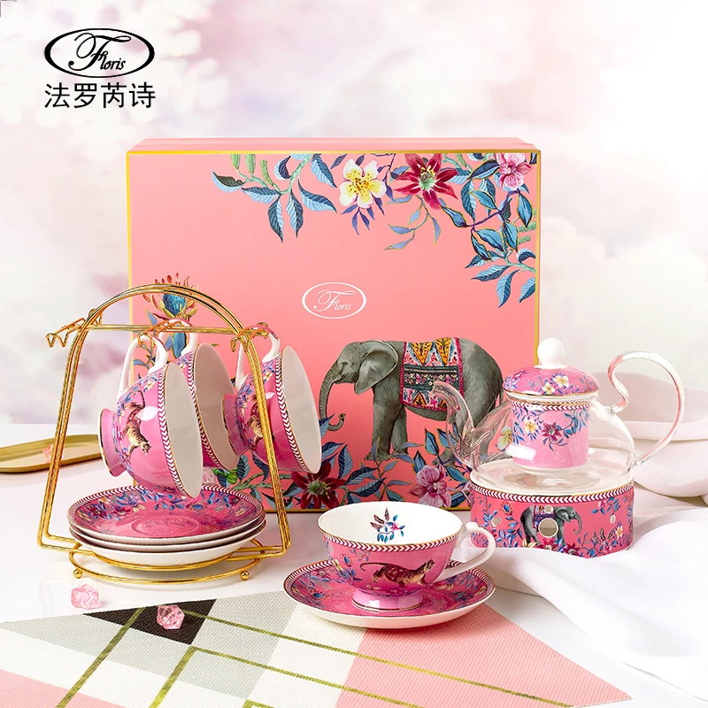 咖啡杯套装欧式小奢华陶瓷咖啡杯碟花茶杯下午茶茶具创意礼盒礼物