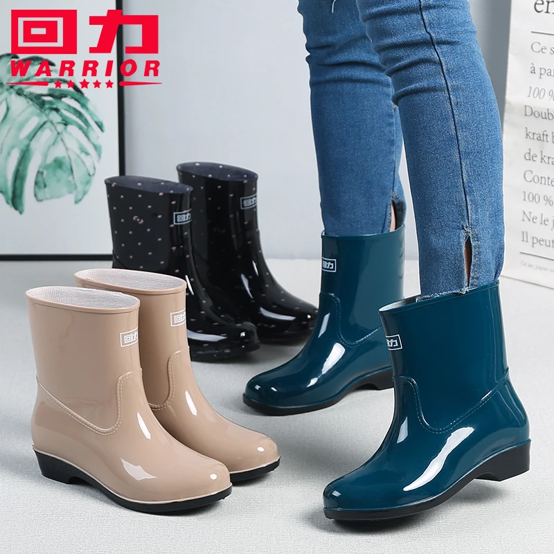 回力雨鞋成人女款水鞋防滑套鞋短筒胶鞋防水鞋短筒雨靴女水靴外穿