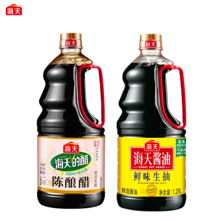 海天鲜味生抽1.28+陈酿醋1.28L香味浓郁 炒菜 凉拌怎么吃都好吃