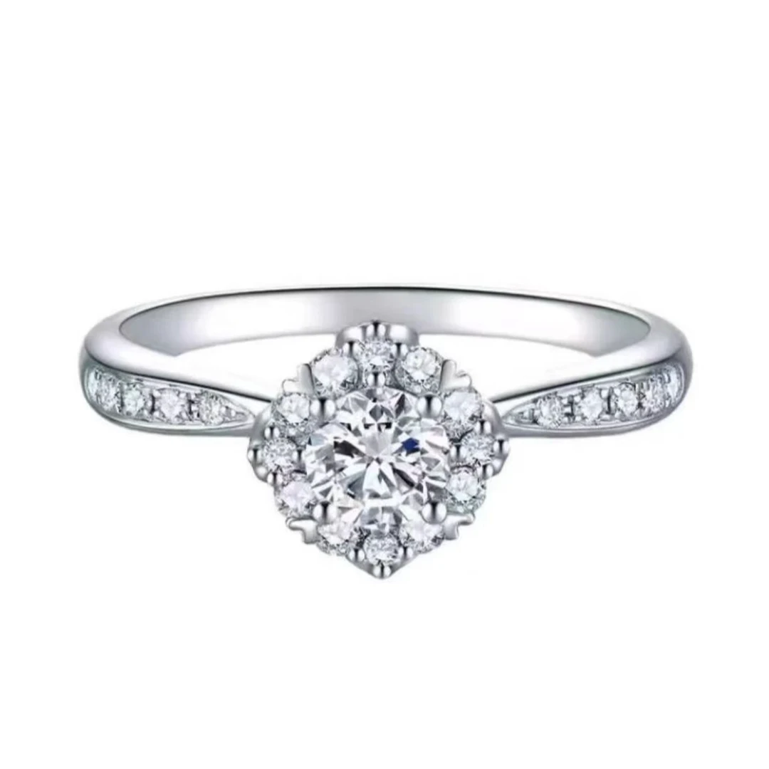 【甄钻坊】女款灿若星辰 0.5ct 1.0ct 戒指