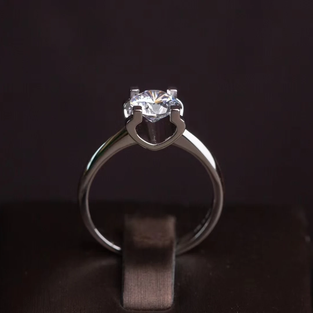 【甄钻坊】女款牛头 0.5ct 1ct 2ct 3ct 戒指