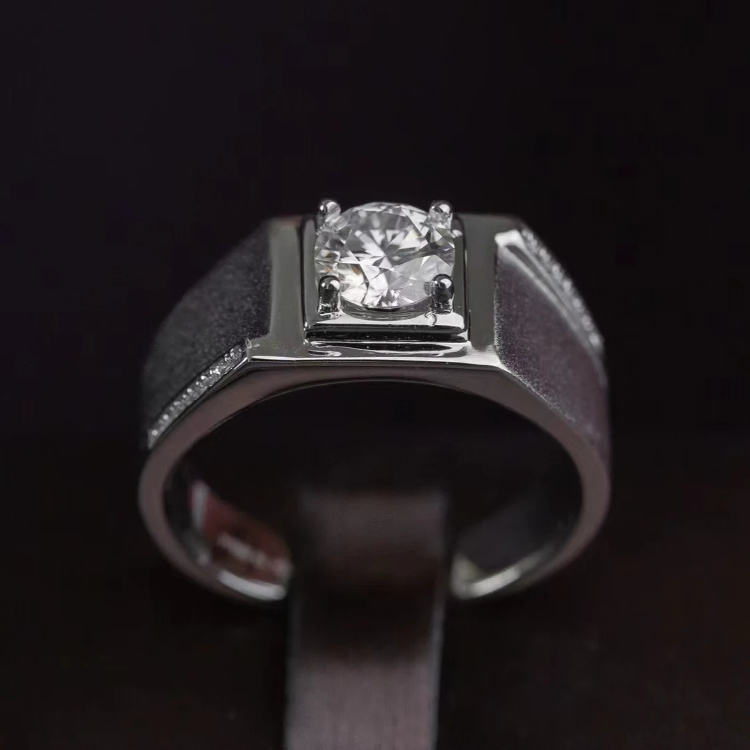 【甄钻坊】男款左右微镶   1ct 戒指
