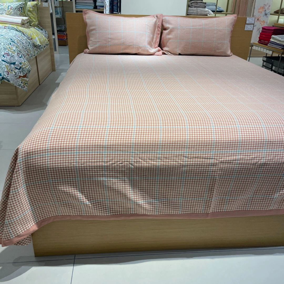 [花戒指]精选！高端精梳棉老粗布凉席三件套