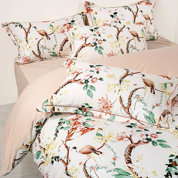 【花戒指】精选！蓝铂纯棉碳素刷毛四件套-托斯卡纳德阳光