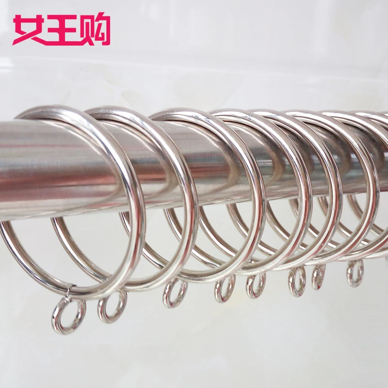 窗帘挂环挂钩扣环窗纱门帘圈圈罗马圈带耳金属闭口活口家用通用型