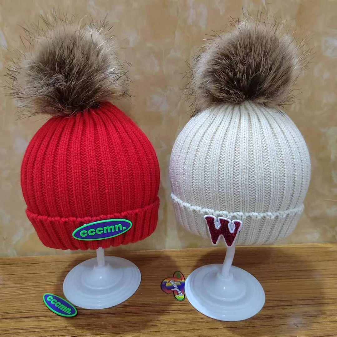 帽子宝宝针织儿童帽秋冬季亲子保暖毛线帽婴儿帽成人婴幼儿韩版