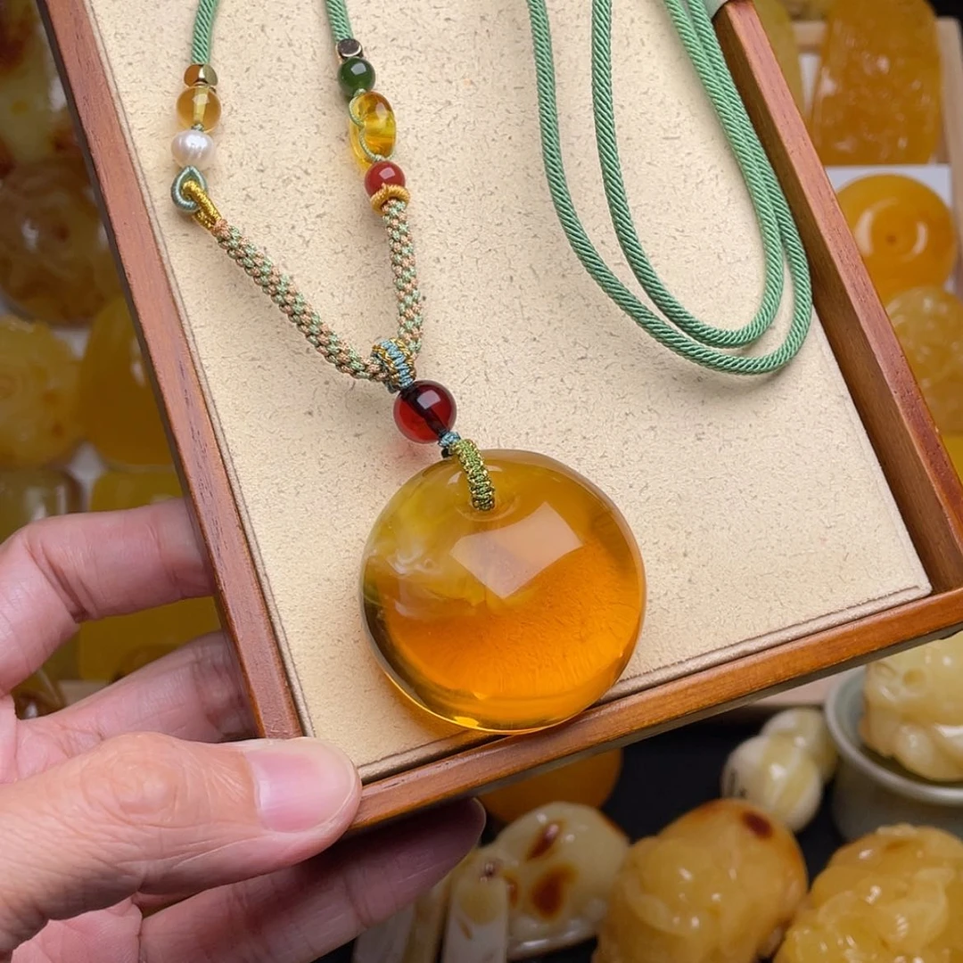 【闪购商品】蜜蜡颈饰未镶嵌小*儿