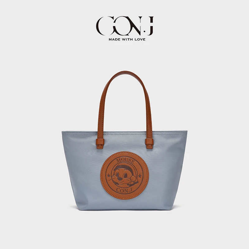 conjunction二十周年限定图案简约休闲复古通勤经典小众手提包