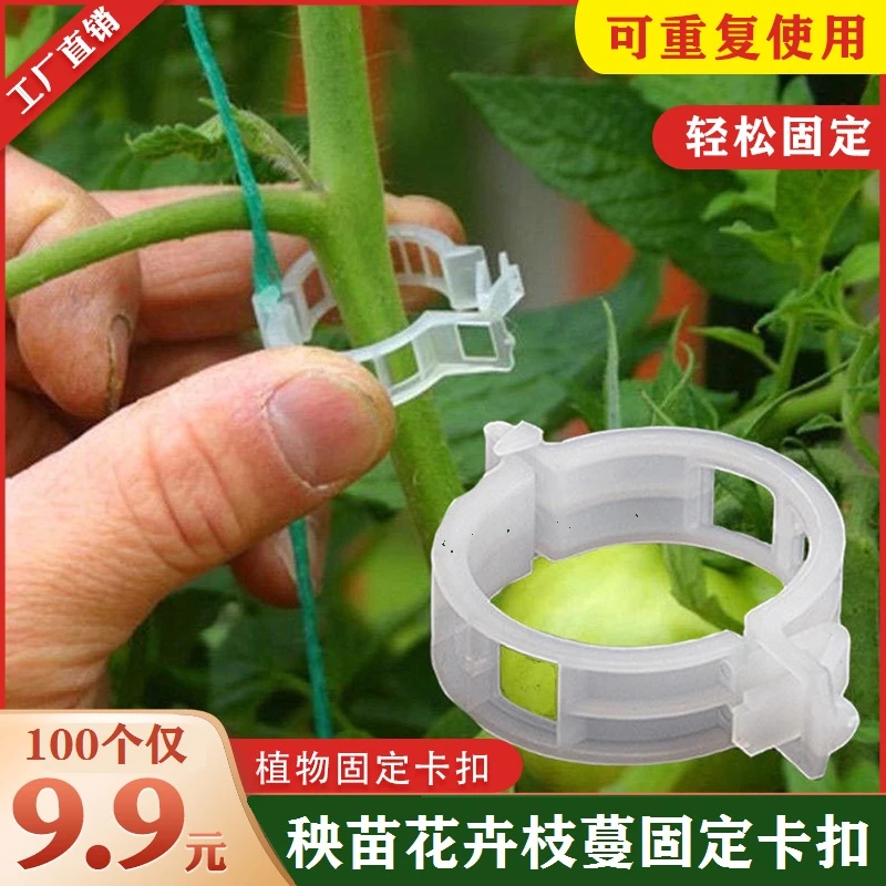【植物固定卡扣夹】园艺果蔬绿植秧苗固定夹绑蔓夹吊蔓器花卉卡扣夹