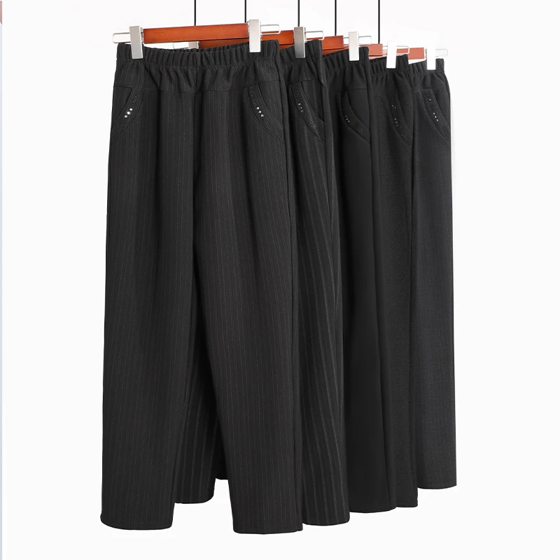 大唐夫人妈妈裤子春秋中老年女裤奶奶装老太太秋装长裤松紧腰1901