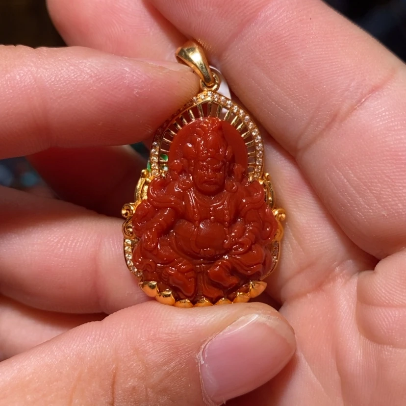 【闪购商品】南红玛瑙配饰18K金镶嵌李****）