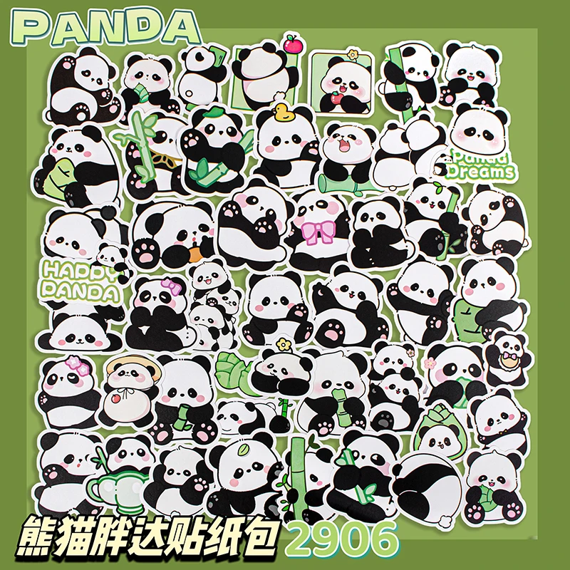 卡皮巴拉卡通贴纸儿童手账贴纸熊猫装饰贴纸DIY装饰创意水杯贴画