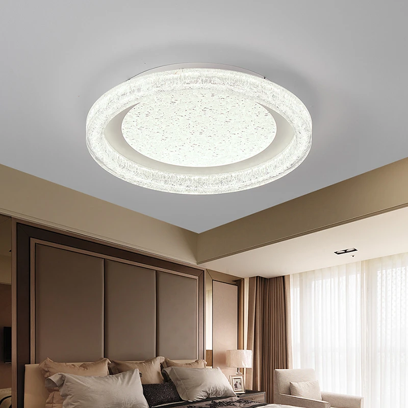 圆形吸顶灯简约大气卧室灯轻奢吸顶灯创意卧室吸顶灯家用房间灯