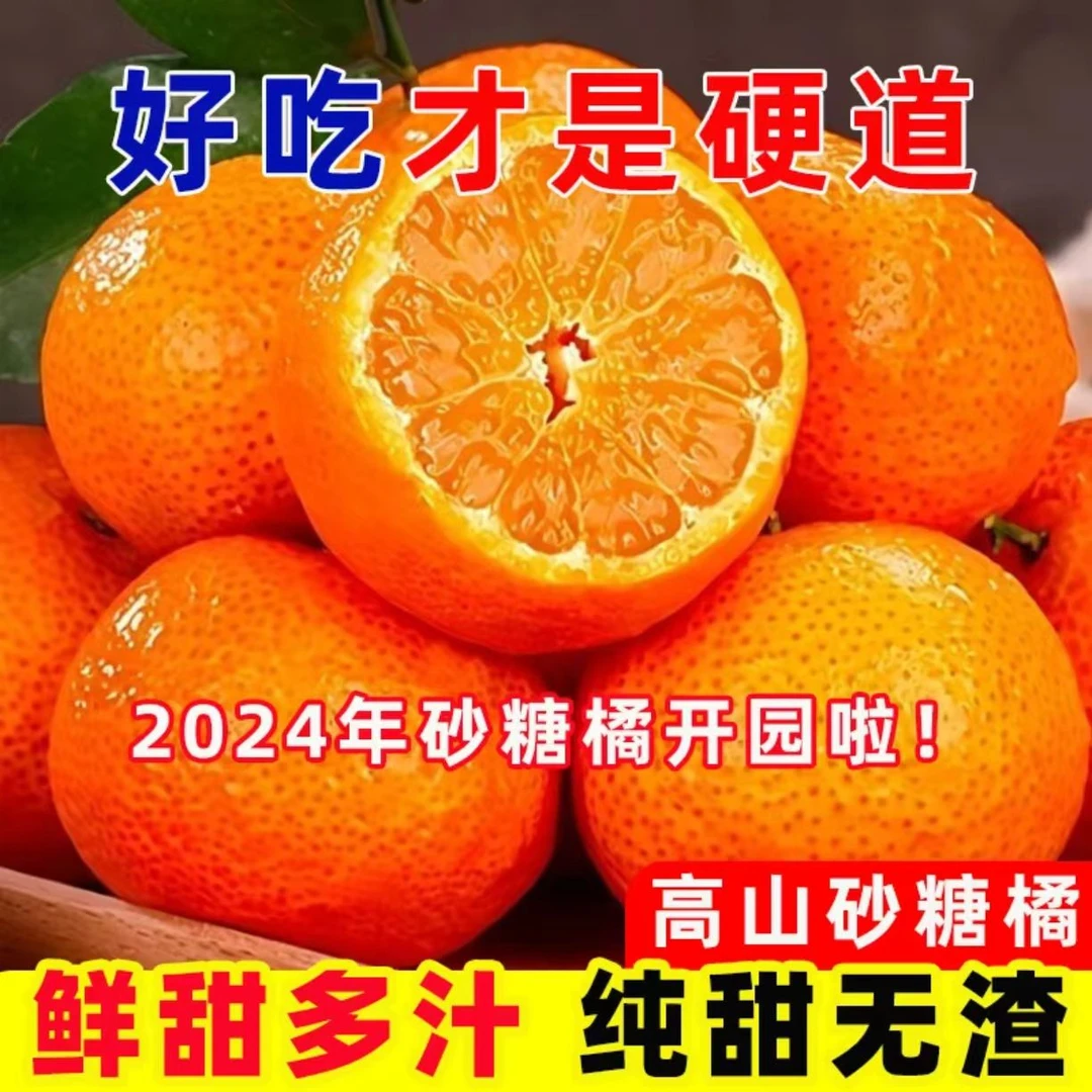 新鲜好吃大太阳砂糖橘