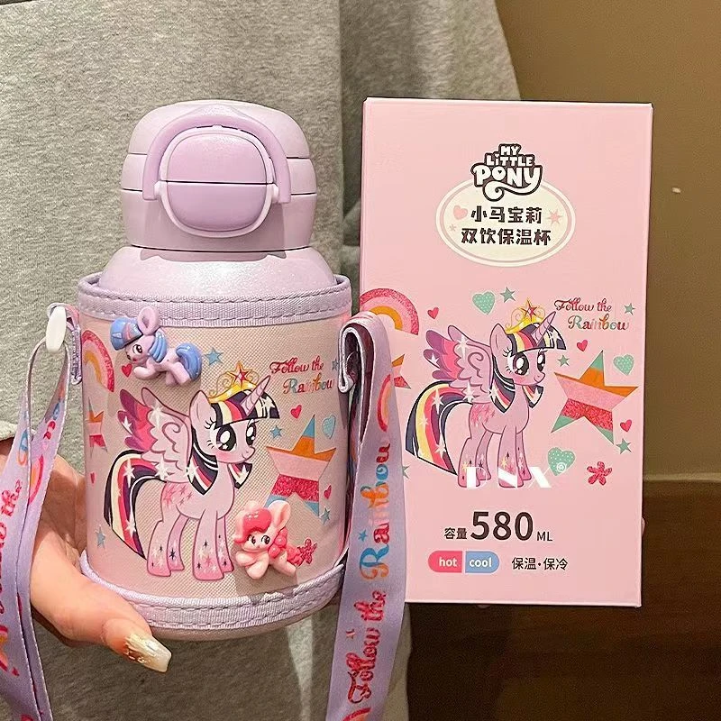 帝怡品牌316不锈钢儿童保温杯幼儿园吸管水杯男女学生可爱防摔壶