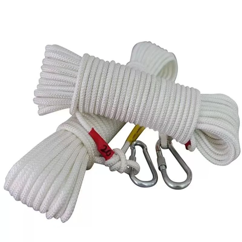 家用室外晾衣绳高楼吊外卖户外安全绳编织绳子钢丝芯尼龙绳绑绳