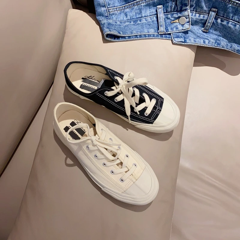 【欧货】春秋百搭网红薄款低帮硫化帆布鞋平底休闲鞋潮鞋 23041