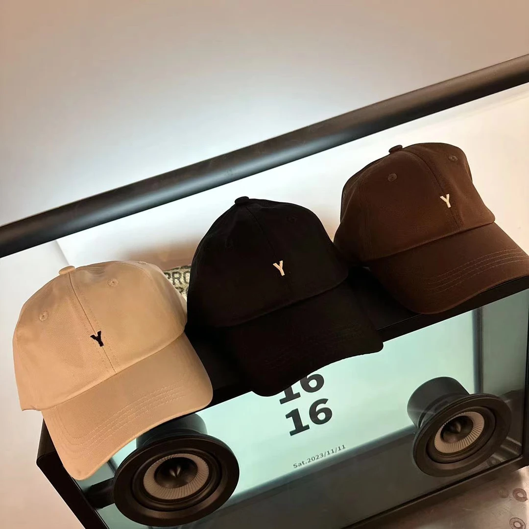 【韩货】韩版百搭帆布字母Y棒球帽男女同款宽檐显脸小软顶鸭舌帽