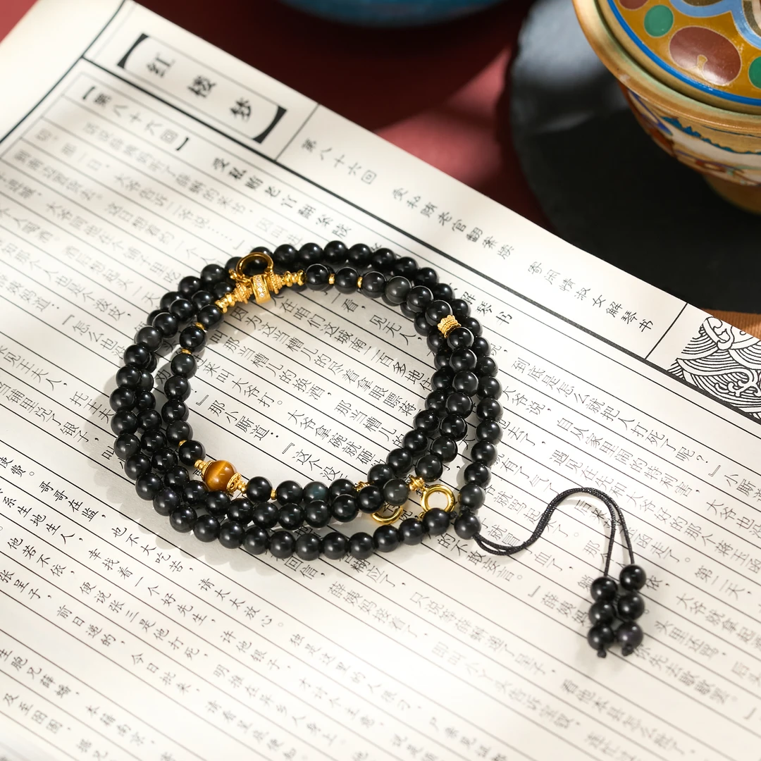 壹加林妹妹 | 黑曜岩配链锁骨链