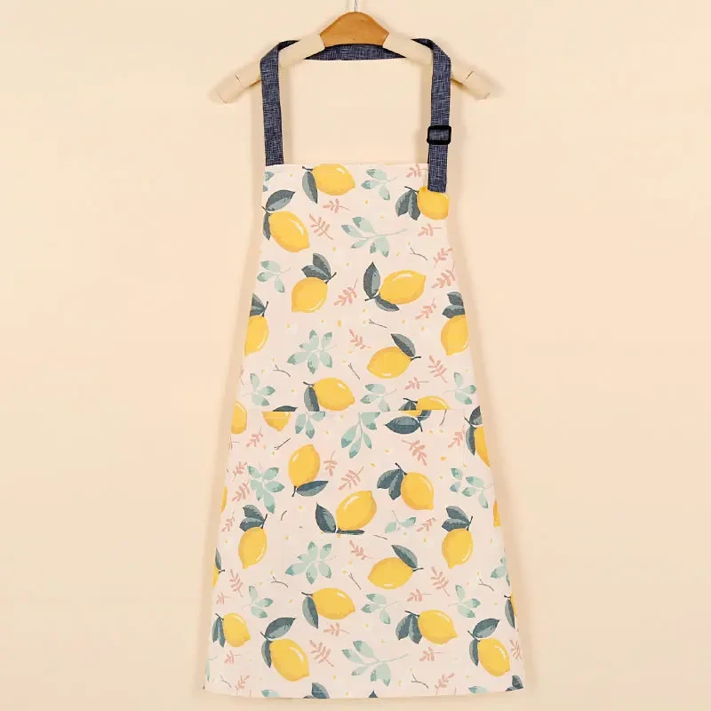 韩版成人厨房围裙挂脖布料兔子做饭透气好洗耐脏工作服爆款罩衣