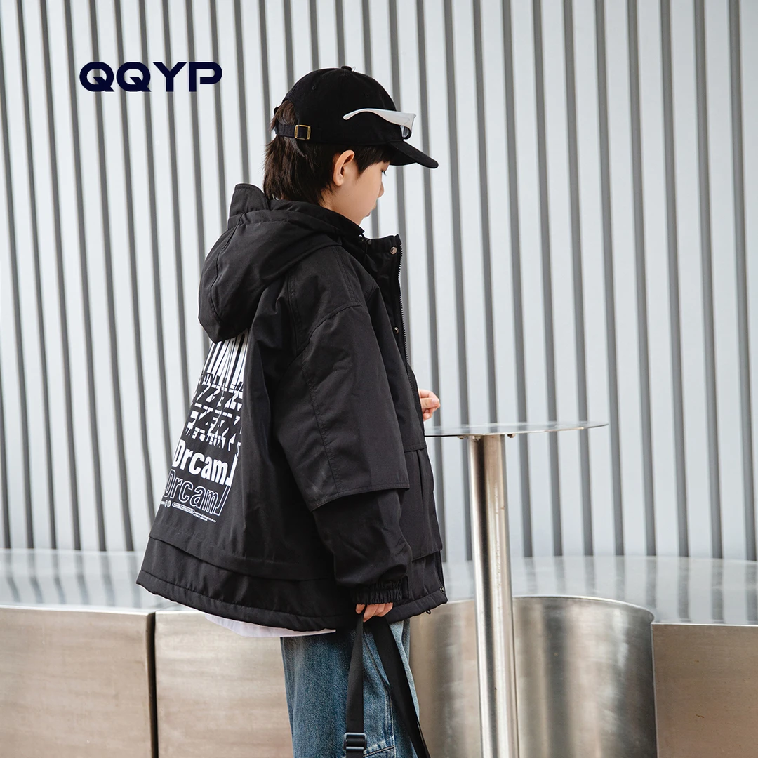 男童加厚棉袄冬装新款中大童韩版夹棉外套儿童棉服男孩棉衣