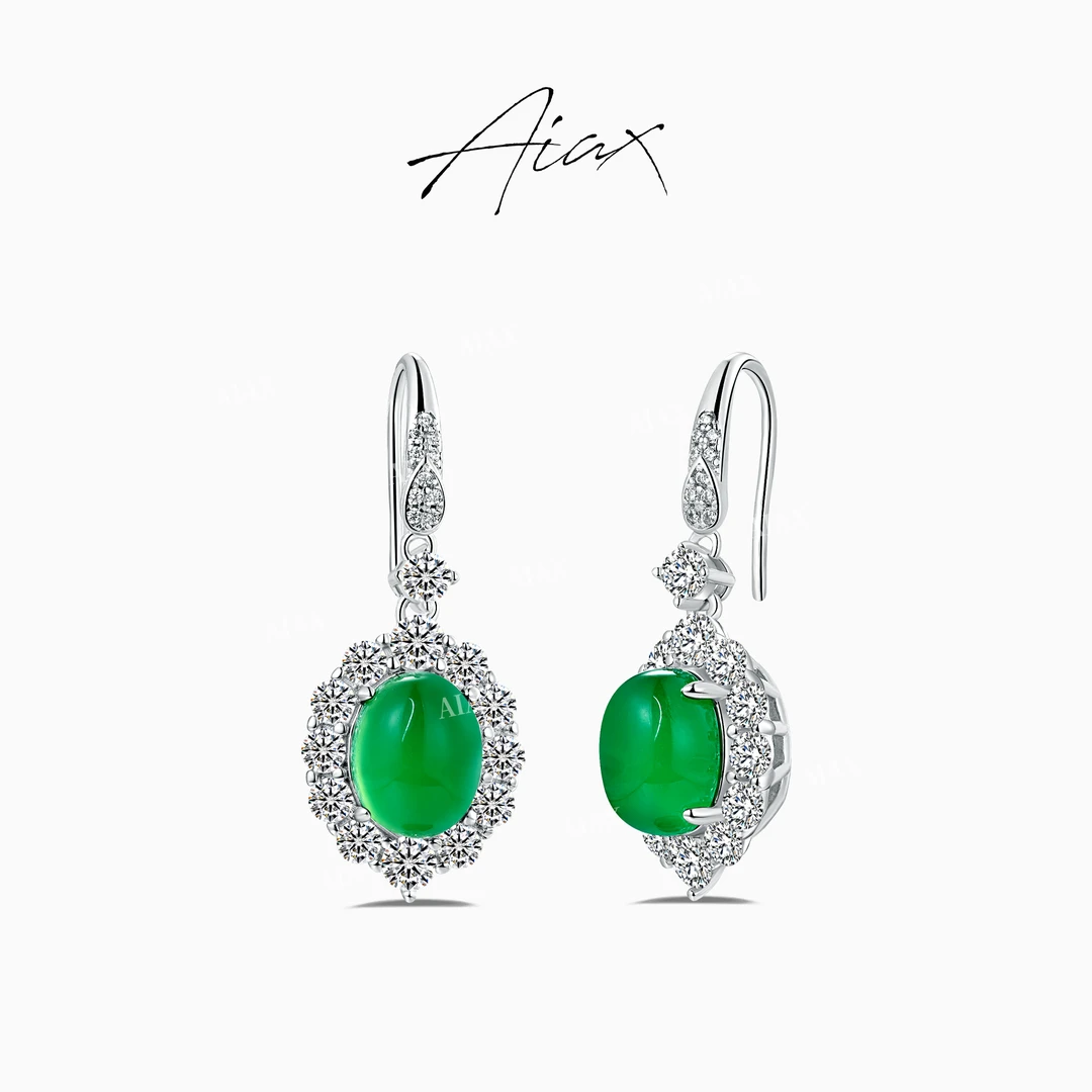 AIAX 925银 流光风 【秋上新】【清幽】新中式吊坠耳环TSL1887