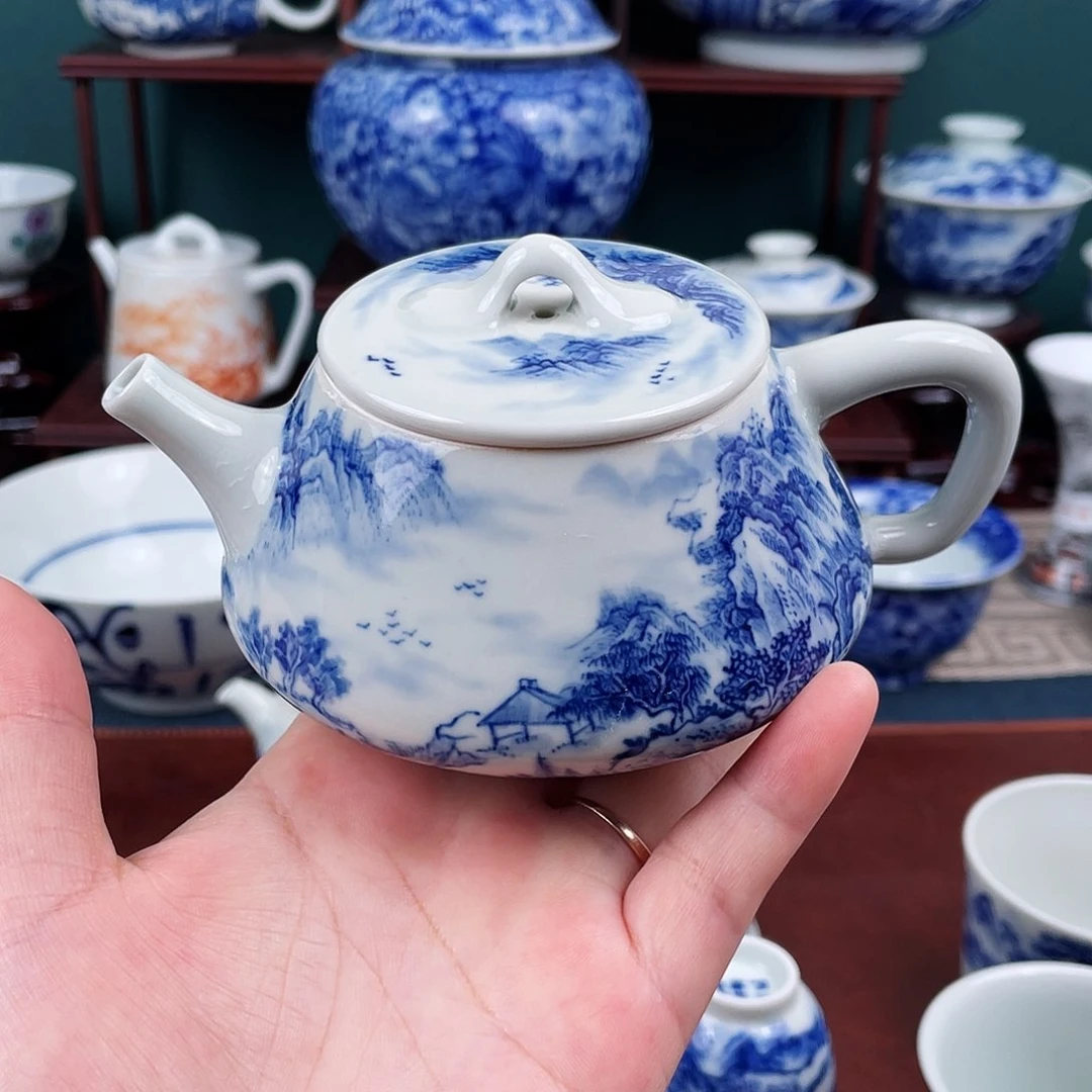 手工手绘青花，青花