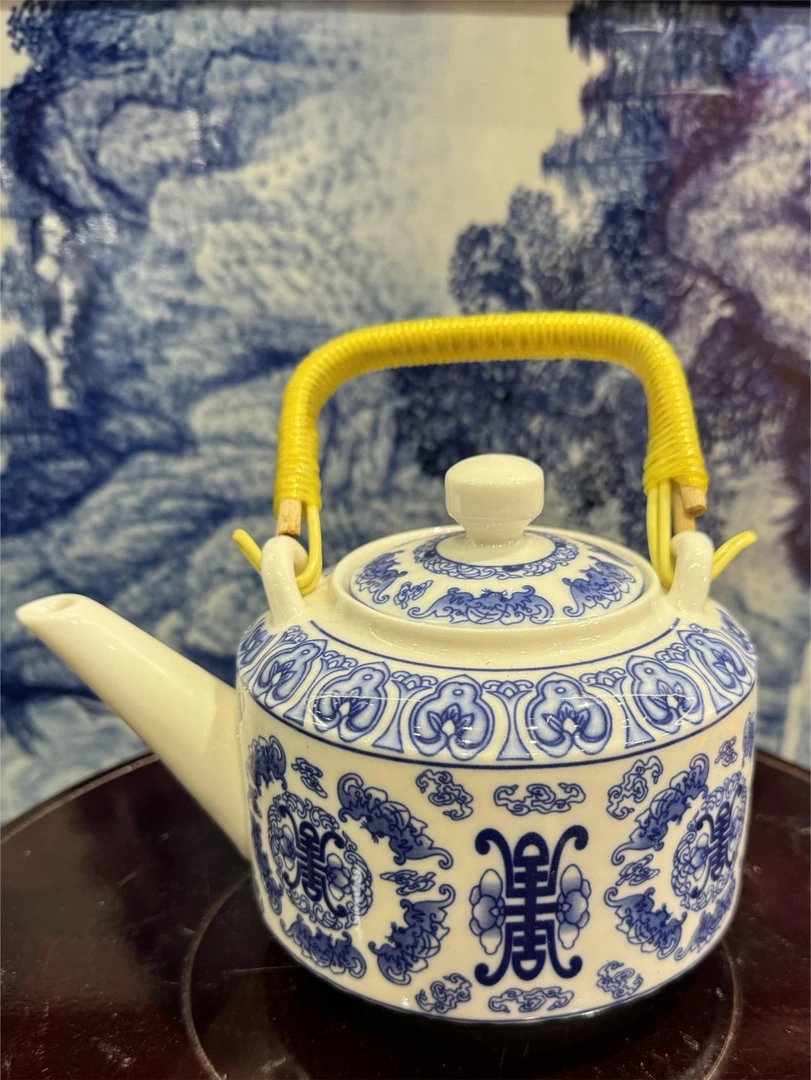 S814景德镇制陶瓷两壶加一个烟灰缸3件