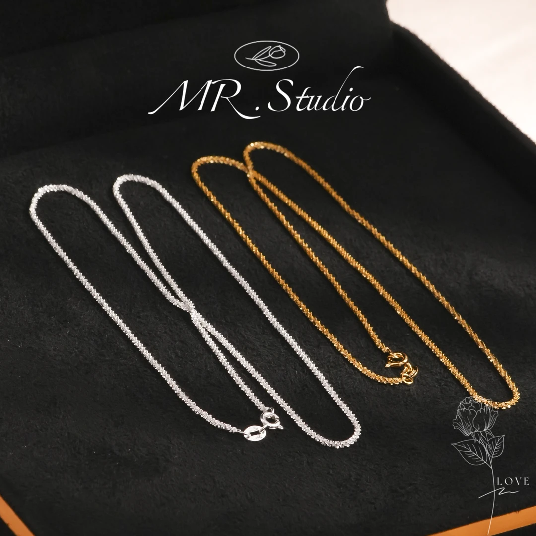 链子925银 木润【碎碎冰】45cmS925银星河百搭链