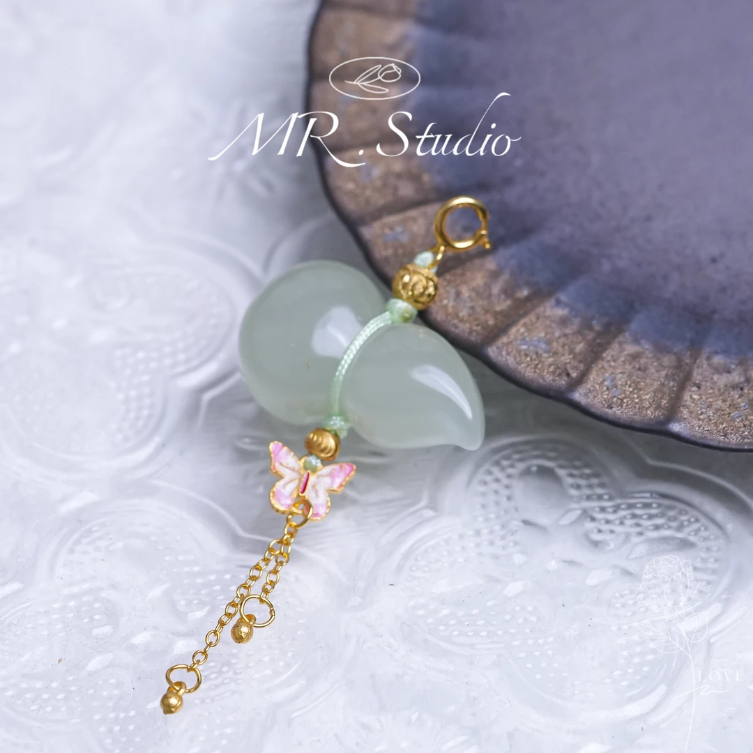 木润【葫芦】天然和田玉吊坠晴水大葫芦